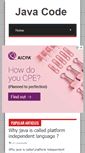 Mobile Screenshot of javacode.in